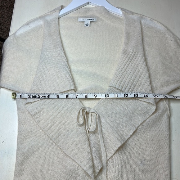 Banana Republic Tie Front Waterfall Cardigan Sweater Size Small - Picture 9 of 10